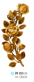 Róża Caggiati 29351 wys. 30 cm dodatki ozdoby nagrobkowe