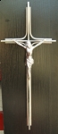 Krzyż z wizerunkiem stal nierdzewna 40 cm
