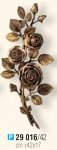 Róża Caggiati 29016 wys. 42 cm dodatki ozdoby nagrobkowe