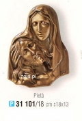 Płaskorzeźba Pieta 31101/18 firmy Caggiati dodatki nagrobkowe